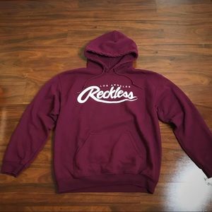 Reckless Hoodie - (Maroon, Unisex)